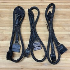 EVGA SuperNOVA P2 Braided SATA Cable Lot 1x 3-SATA 2x 2-SATA New picture