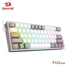 REDRAGON Fizz K617 RGB USB Mini Mechanical Gaming Wired Keyboard Red Switch 61 K picture