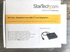 StarTech.com USB C DisplayPort Hub - 3 port - Daisy Chainable - USB C to picture