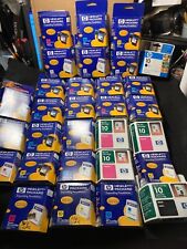 HUGE Lot of 30 Assorted Genuine HP 10 Ink Cartridges & Printheads Exp. 2000-2009 picture