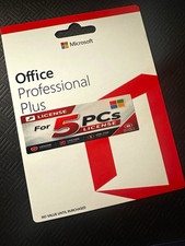 5 PC’s Microsoft Office Pro Plus 2019 product card Lifetime 5 Users picture