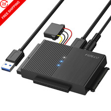 FIDECO USB 3.0 to SATA or IDE Adapter for 2.5/3.5 3.7*2.3*0.5 inches, black picture