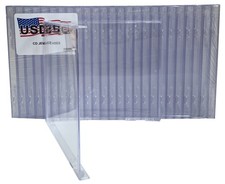 200 USDISC CD Jewel Cases Standard 10.4mm, No Tray (Clear) Lot picture