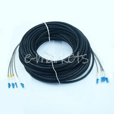 1PC 300M Field Outdoor LC-LC UPC 4 Strand 9/125Single Mode Fiber Patch Cord picture