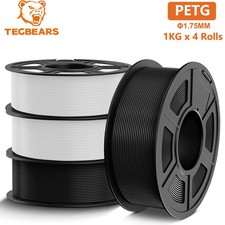 TECBEARS PETG Filament 1.75mm 4KG 3D Printer Filament Bundle PETG High Precision picture