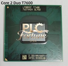 Used Intel Core 2 Duo T7600 Dual-Core 2.33GHz 4MB 667 MHz Socket M CPU Processor picture