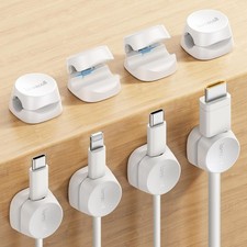 Lamicall 8 Pack Cord Organizer, [1s Lock] Spring Cable Management Clips - Adhesi picture