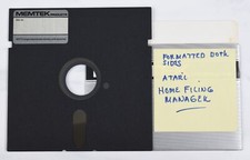 Vtg Memtek Computer Floppy Disk-Collectible, Untested, As-Is (Atari) picture