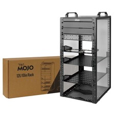 Tecmojo 12U Network Rack, 10 inch Mini Server Rack with 2 Side Translucent Pa... picture