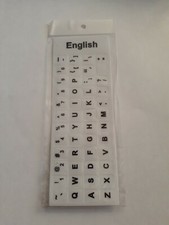 PC Alphabet Letters Keyboard Stickers For computer Laptop,white picture