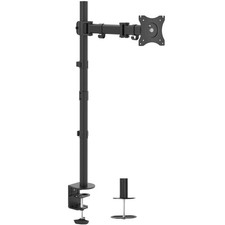 Single Monitor Desk Mount Extra Tall Fully Adjustable Stand for up to 32