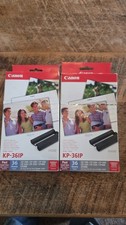New Lot Of 2 Canon KP-36IP Color Ink + 36 4