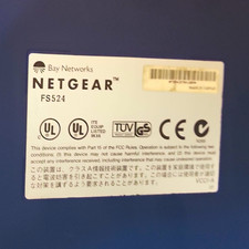 NETGEAR FS524 24-Port 10/100 Fast Ethernet Unmanaged Rack Mount RJ-45 1U picture