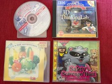 Macintosh Educational CD's: Lot of 4 : Logical Journey, 3D Thinking Lab, 5 a day picture
