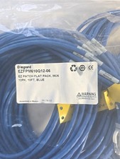 Legrand Ortronics Cat6 Ethernet Cable 10FT RJ45 Blue 12 Pack EZFPM610Q12-06 picture