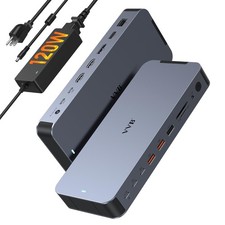Laptop Docking Station USB C Dock Multiport Hub with 8.2inches, Space Gray picture