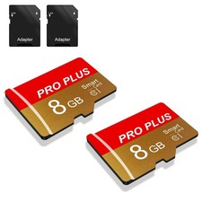 2 Pack TF Card 8GB with Adapter, High Speed Memory Card, UHS-I C10 A1 Memory ... picture
