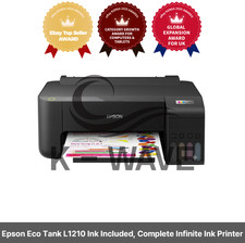 [N Shipping] Epson Eco Tank L1210 Ink Included, Complete Infinite Ink Printer picture