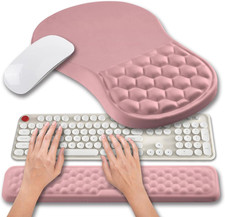 2 in 1 Ergonomic Mouse Pad Wrist Support & Wrist Rest for Computer Keyboard Set, picture
