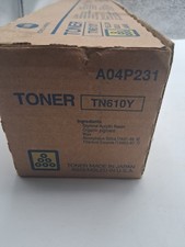 Konica Minolta TN610Y Yellow Toner Cartridge Genuine Laser A04P231 picture
