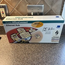 NEW 3Com OfficeConnect 56K LAN Modem Router 4-Port Ethernet Hub Retro Network PC picture