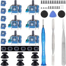 IKPEK 6 Pack Analog 3D Joysticks Replacement for PS5 Controller, Joysticks Part picture
