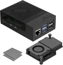 Raspberry Pi 5 Case with Active Cooler | THRML 30mm Fan and Aluminum Heatsink picture
