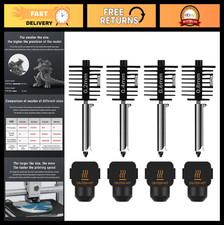 4-Pack Bamboo Mini Hotend Kit, 0.2/0.4/0.6/0.8mm Hardened Steel Nozzles for 3D P picture