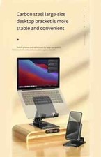 360 Rotary Lift Tablet Stand Desktop For Ipad Metal Lazy Man Metal Support Shelf picture