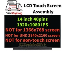 IPS LCD Display Touch Screen Assembly B140HAK03.2 HW1A 5D10Z72100 SD10Z72099 FHD picture