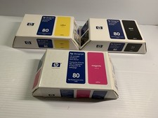 OEM HP 80 Designjet Series 1000 CMYK Ink Set C4892a,C4848a,C4871a (350ml)3 Box picture