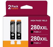 2 Pack PGI-280XXL Black Ink Cartridge for Canon Pixma TR8620 TS9120 Printer picture