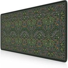 iCasso Retro Mouse Pad, Desk Pad Mat, Full Desk Large Mousepad, Green picture