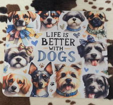 Dogs Custom Printed Mouse Pad Non-Slip Computer Office Desk Mat Great Gift picture