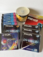 Mixed Lot Blank Recording Media CD-RW DVDR+DVD+RW Sony FujiFilm Maxell TDK NEW picture