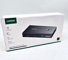 UGREEN HDMI KVM Switch 2 In 1 Out 4K 60Hz 4 USB 3.0 Ports Dual PC Sharing Hub picture