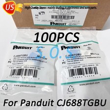 100X Cat6 MiniCom UTP RJ45 Network Jack Module Blue Fr Panduit CJ688TGBU Giga TX picture