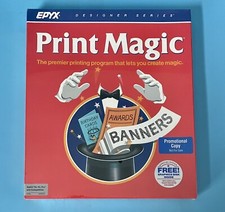 Print Magic 5.25” Floppy for Apple II Series — New Factory Sealed — 1987 Epyx picture