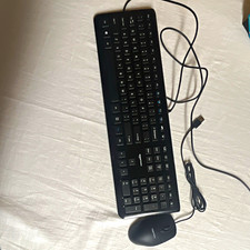 Amazon Basics Wired USB Keyboard & Mouse Bundle, Black, English QWERTY picture