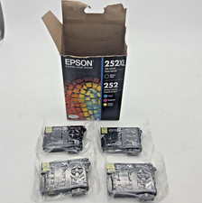 Epson 252 Ink Cyan Magenta 2x Yellow Exp 04/2020 Combo 4pk (No Black) New Sealed picture