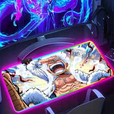 One Piece Anime RGB LED Keyboard Mouse Pad picture