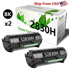 2-Pack S2830 2830DN Toner Cartridge for S2830 2830DN S2830dn Printer( 2x Black) picture