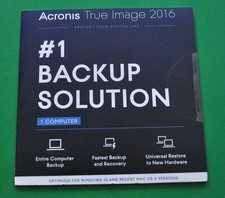 PHYSICAL VERSION | Acronis True Image 2016 | Physical CD & Key | NEW & SEALED picture