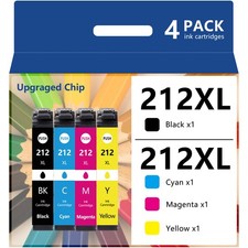 4P 212XL T212XL Ink Cartridges For Epson WorkForce WF-2830 WF2850 XP4100 printer picture