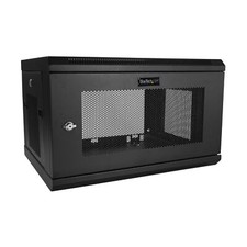 StarTech.com 2-Post 6U Wall Mount Network Cabinet w/ 1U Shelf, 19