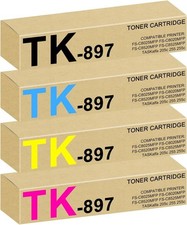 TK-897 Toner 4-Pack for Kyocera FS-C8520MFP C8020MFP TASKalfa 255c picture