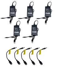 5pcs OEM 130W 19.5V 6.7A DELL AC Adapter Charger 7.4mm with converter to 4.5mm picture