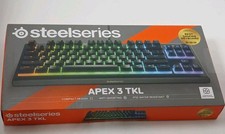 SteelSeries Apex 3 TKL RGB Gaming Keyboard, Water Resistant, Tenkeyless, Black picture