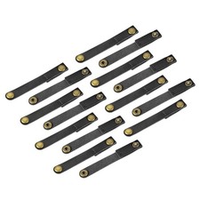 15 Pcs Leather Cable Straps Cord Organizer Black Management picture