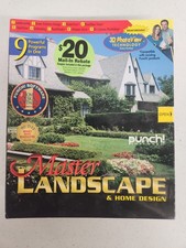 Punch Master Landscape & Home Design 2001 PC CD Windows 95/98/2000 New Sealed picture